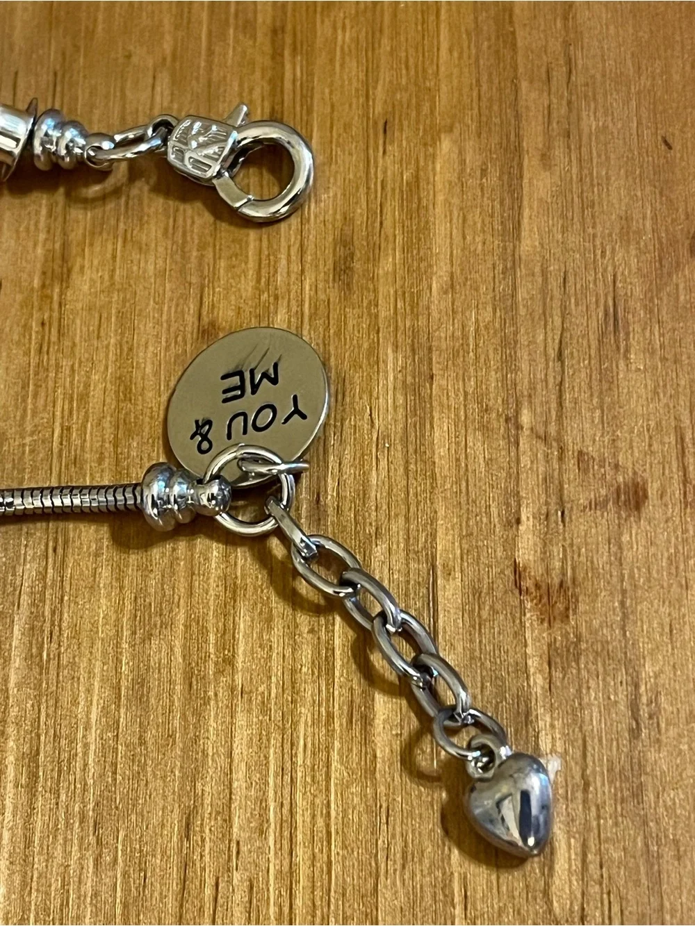 Lilo & Stitch snake bracelet marked “You & Me” silver tone 7 - 8 1/2” - Picture 8 of 10